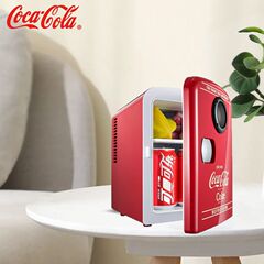 Coca-Cola Mini Small Car Home Dual-Use Cooling and Heating Box Bluetooth 4L Classic Car Refrigerator Cross-border Gift Wholesale