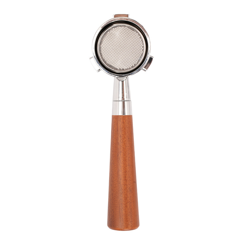 54mm mango adecuado para Platino rico 8 series máquina de café italiano mango sin fondo 304 Acero inoxidable accesorios de extracción de café