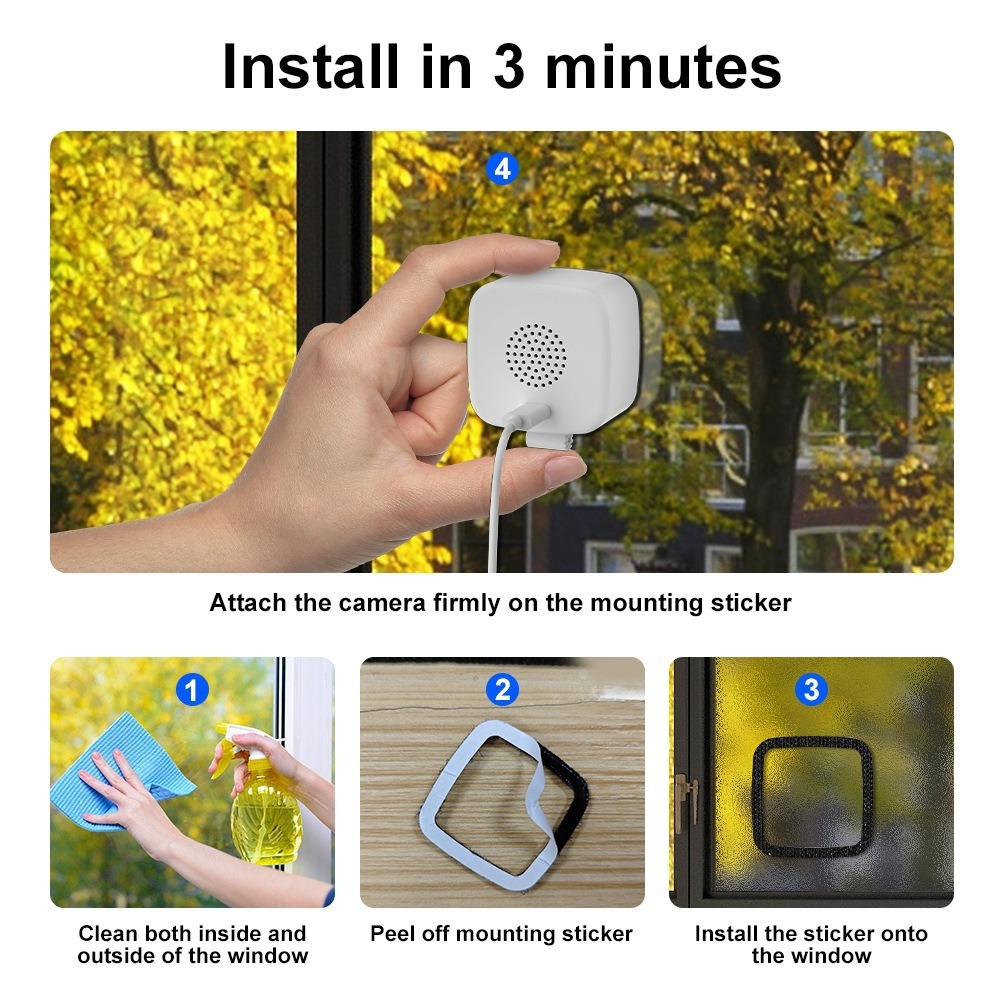 2 Million British Standard Window Machine Cross-Border Wifi Smart Voice Intercom High-Definition Night Vision Security Camera