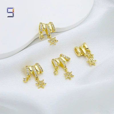 Beads Bow Snowflake Beads | Zərgərlik ara hissələri