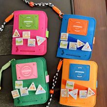 趣味毛毡笔记本记事本定制活页加厚毛毡不织布旅游盖章打卡本子