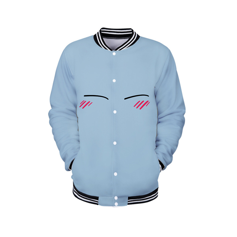 About my reincarnation slime, this day-to-day baseball uniform, autumn and winter jacket, trendy student coat
