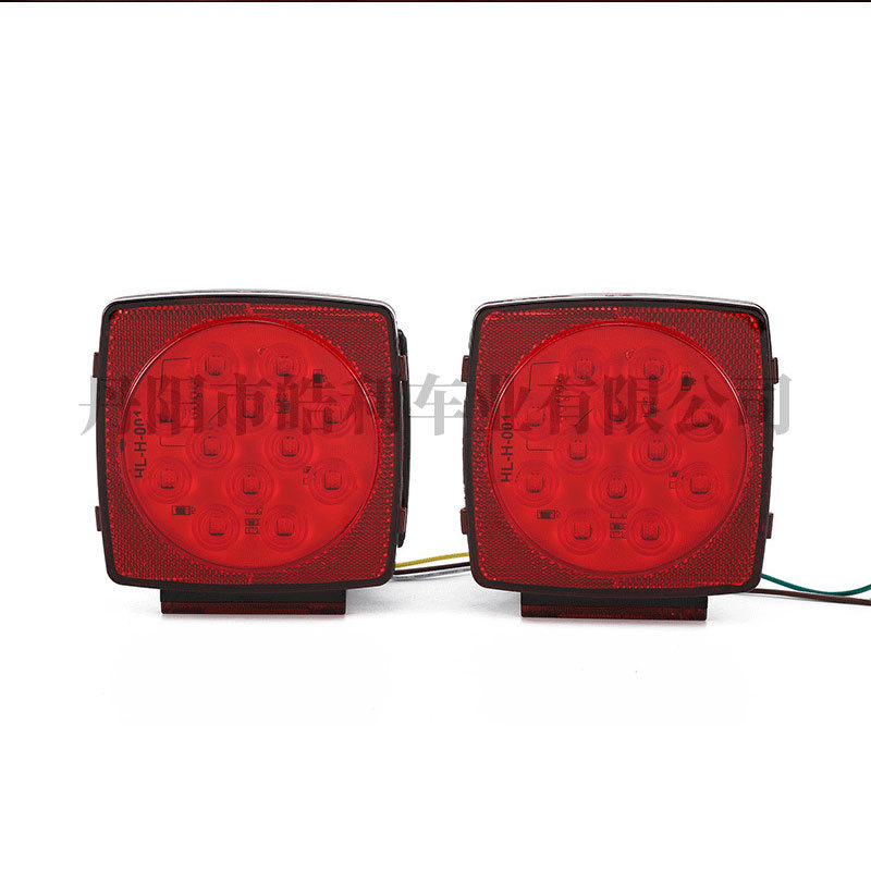 Haoli fábrica suministro remolque cuadrado LED luz trasera kit BHL-H-004 brillante impermeable camión