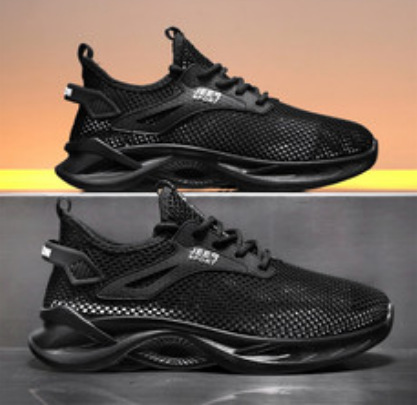 2025 tendencia de verano gran malla ventilada hueco zapatos de malla única de coco zapatos casuales antideslizantes zapatos de trabajo para hombres