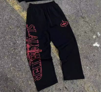 Corteiz Alcatraz nueva con cremallera hoodie suelta alta calle de moda americana conjunto de pantalones de impresión transfronterizos