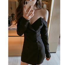 宴会晚礼服女新款高贵气质洋装派对小礼服名媛聚会黑色显瘦连衣裙