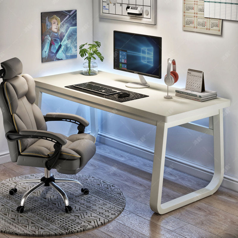 Computer Desk Bedroom Home Office Simple E-Sports Table Desktop Desk Student Writing Desk Workbench One Piece