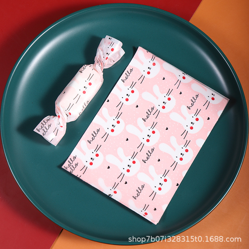 Papel de embalaje de papel de turrón embalaje de papel de caramelo embalaje de papel de turrón papel de caramelo de arroz glutinoso 100 piezas