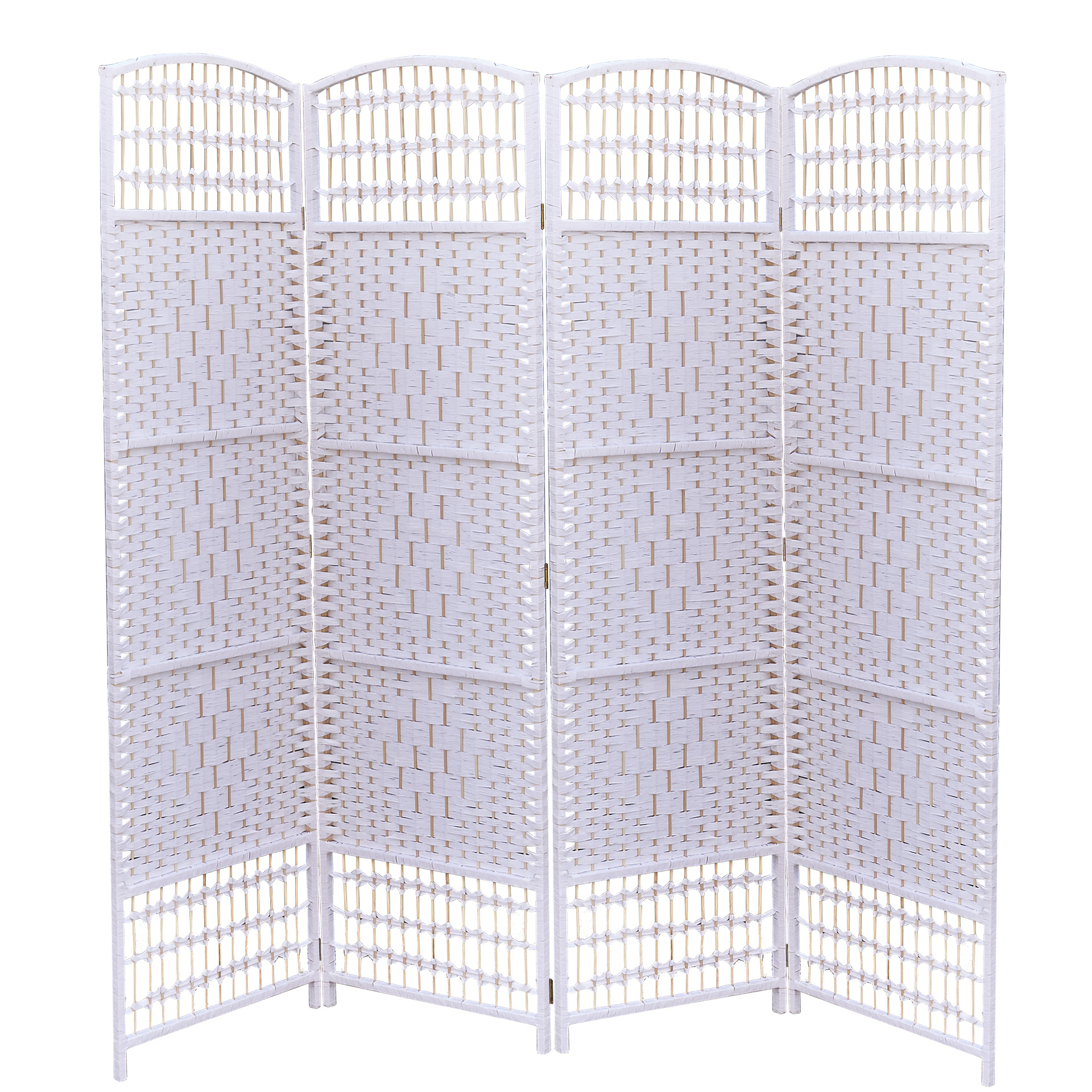 Pantalla plegable de ratán bambú hecho a mano sala de estar partición pasillo pantalla plegable Interior antiguo cualquier pantalla móvil