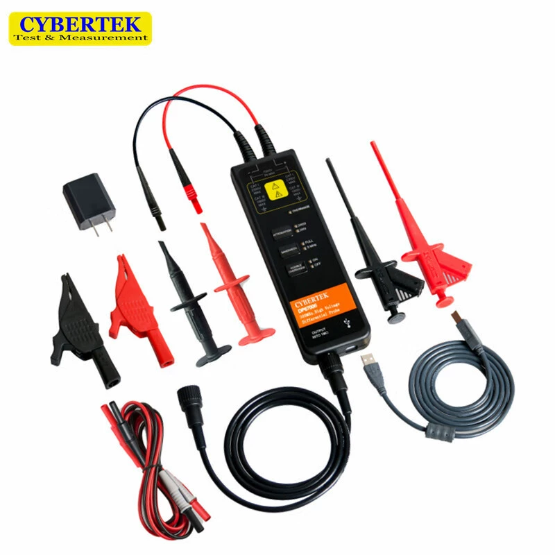 Высоковольтный дифференциальный зонд CYBERTEK DP6700B 7000 В/300 МГц, тест на плавающую заземляющую цепь, проходной разъем BNC