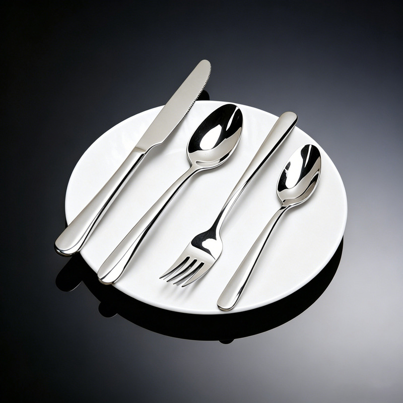 Stainless Steel Knife, Fork, and Spoon Elegant Series Hotel Supplies Western Tableware Household Korean-Style Spoon Soup Spoon Steak Knife Wholesale Stainless Steel Knife, Fork, and Spoon Elegant Series Hotel Supplies Western Tableware Household Korean-Style Spoon Soup Spoon Steak Knife Wholesale