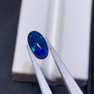 1.295 karat Natural Opal Australia Black Opal Naked Stone International Certificate