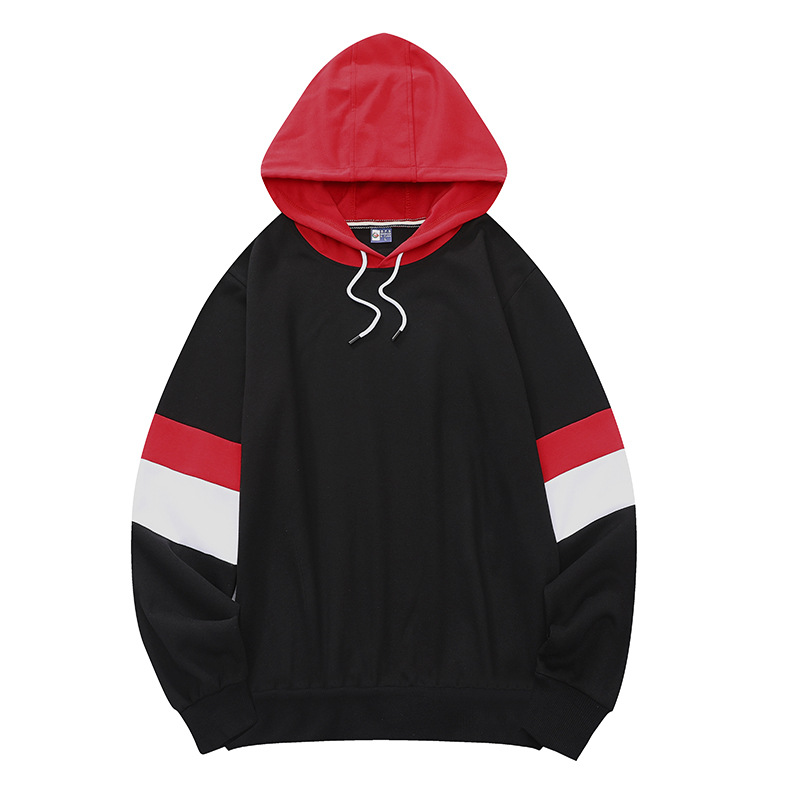 Camiseta de publicidad de algodón de costura de otoño y invierno con mangas largas con capuzas ropa deportiva de trabajo camiseta impresa personalizada logotipo