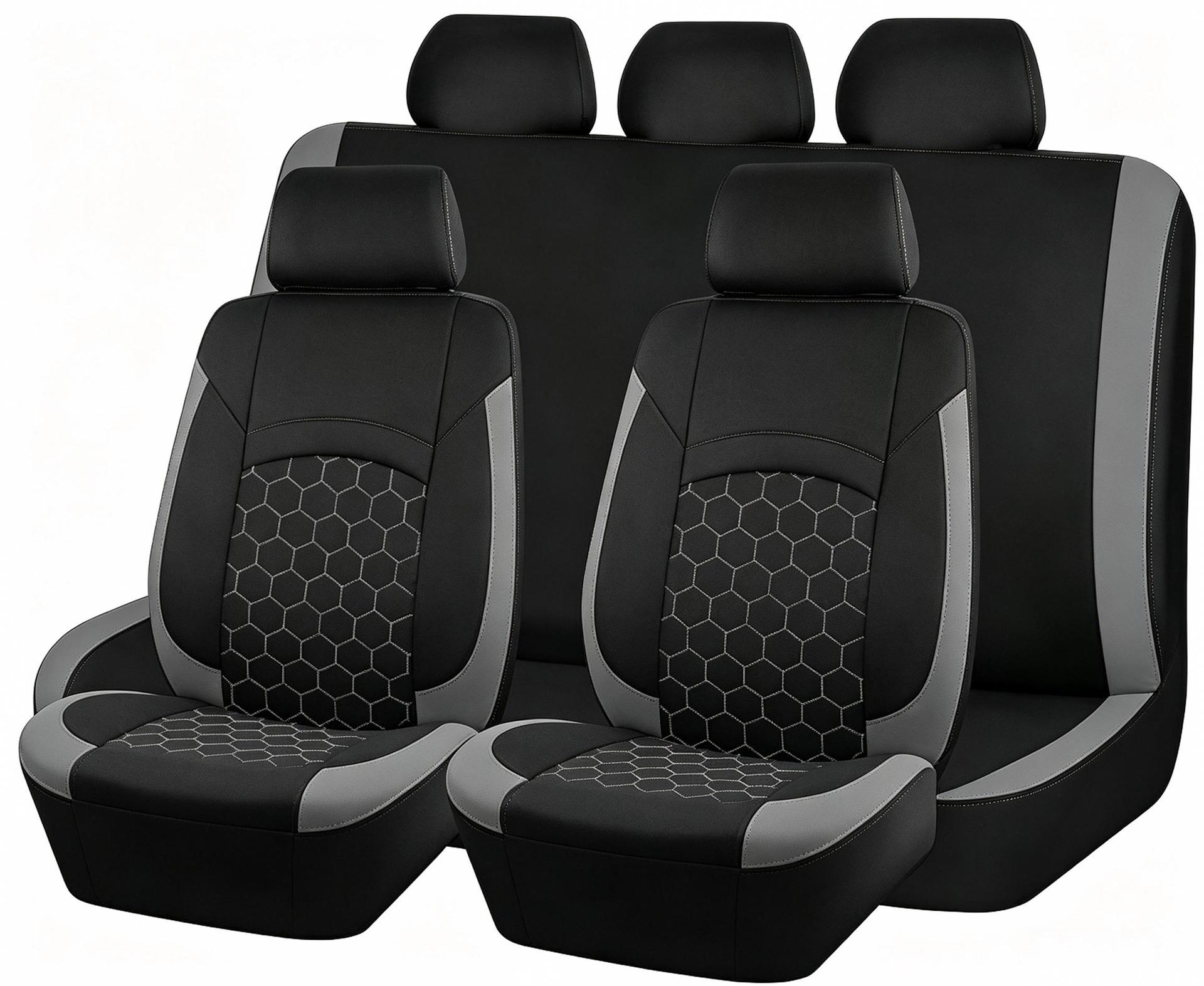 Foreign trade, Mexico, TEMU universal bracket-style football-themed car seat covers, direct from the manufacturer, 9-piece set, large quantities available for cross-border sales