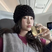 韩代简约纯色宽边针织毛线发带发箍保包头搭配发饰头饰女ins新