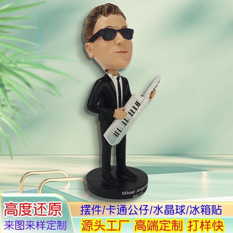 Resin Doll Custom Celebrity Cross-Border Ornaments Desktop Figures Musicians Resin Crafts Ornaments Home Decoration