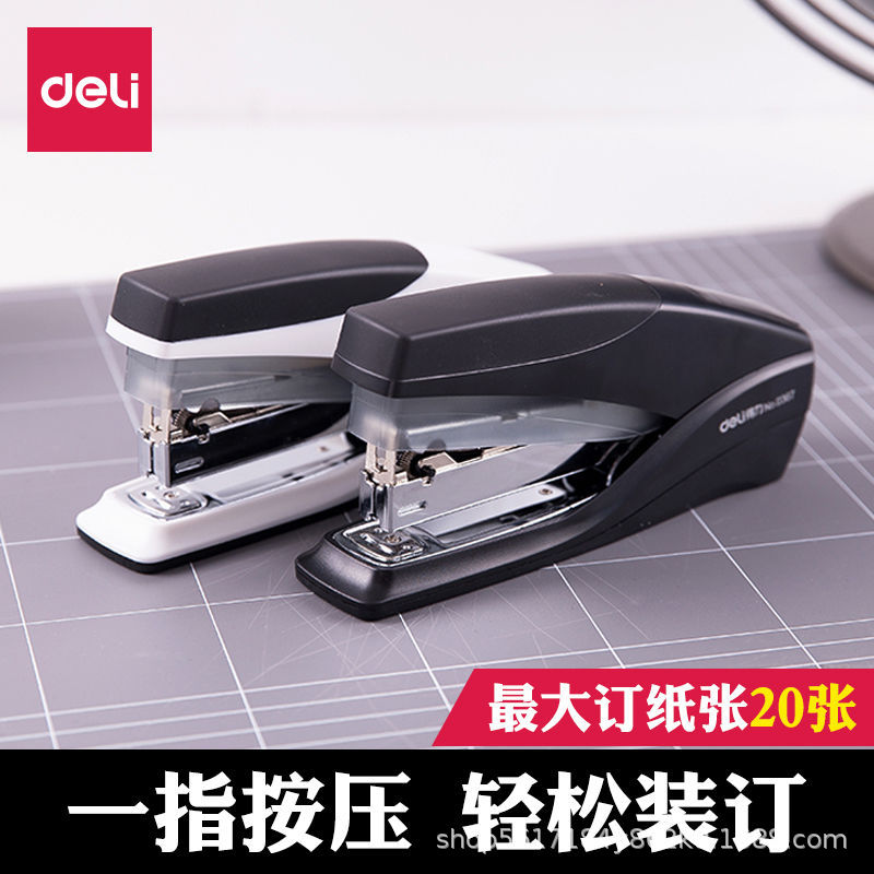 Deli 0367 노동 절약 대형 스테이플러는 20 페이지 스테이플러 바인딩 기계 사무실 용품 도매를 바인딩 할 수 있습니다.