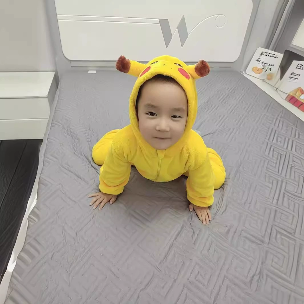 Осенне-зимние детские Соединенные пижамы над файлами, альпинистский костюм на молнии, динозавр, французский бархат, Домашний ребенок, поколение оптом