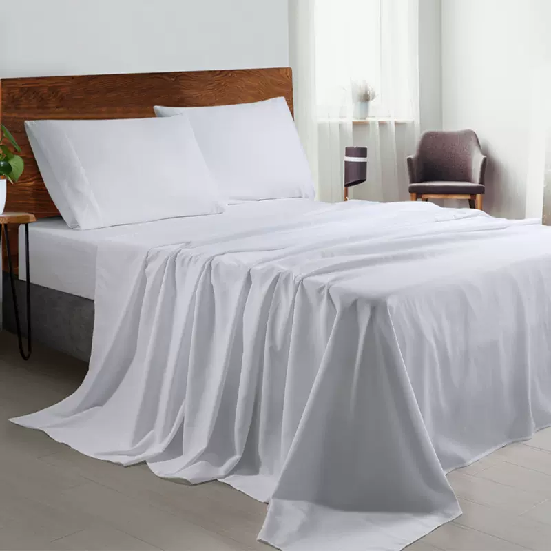 驰顺定制跨境家纺ebay亚马逊床单床笠外贸纯色四件套bedsheet set
