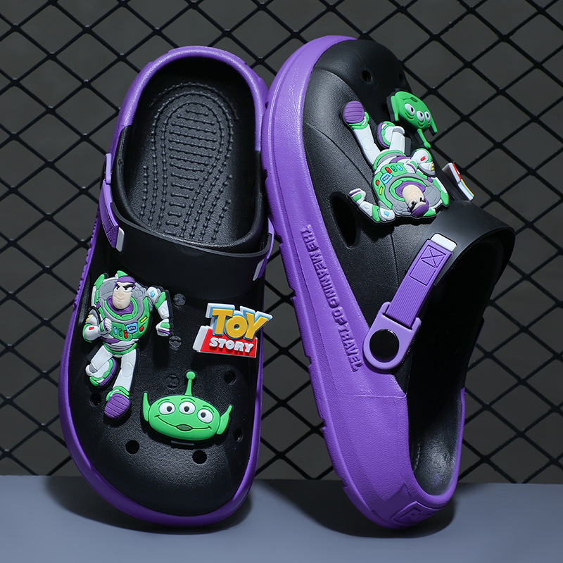 Eva hueco hueco zapatos para hombres cruzados verano 2025 nuevas zapatillas de playa antideslizantes de fondo grueso al aire libre verano