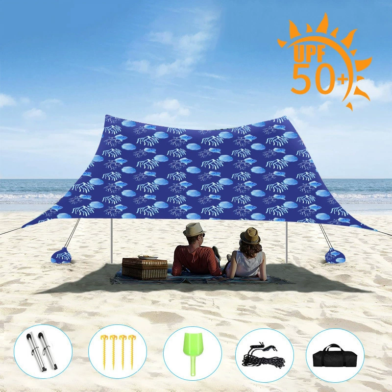 Beach handheld canopy for camping, digital tent, sun protection
