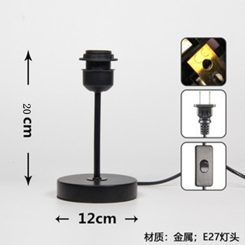 20cm alta base de hierro negro