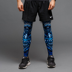 Outdoor cycling sports leg warmers ice silk sleeves basketball running knee pads men's and women's Spider-Man Iron Man Batman