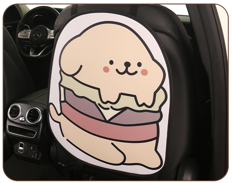 Car Seat Back Anti-Kick Pad Rear Universal Cartoon Kidsren's Stain-Resistant Car Rear Seat Protective Pad Protective Pad