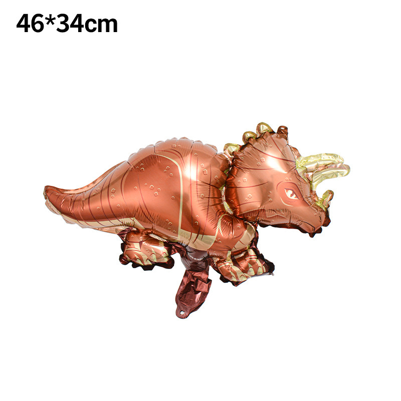 Globos de aluminio con diseño de animales de dibujos animados con temática de dinosaurios para decoraciones de fiestas de cumpleaños infantiles image 27