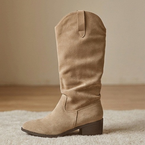 Botas Martin botas de mujer 2026 primavera punta talón medio botas de caballero occidental botas Martin botas de mujer al por mayor