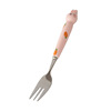 Cartoon spoon stainless steel, cute dessert fork, duck