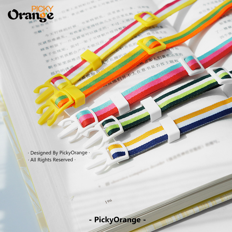 Vòng cổ mèo nơ ba mảnh màu tương phản sọc kiểu Pháp (4).jpg