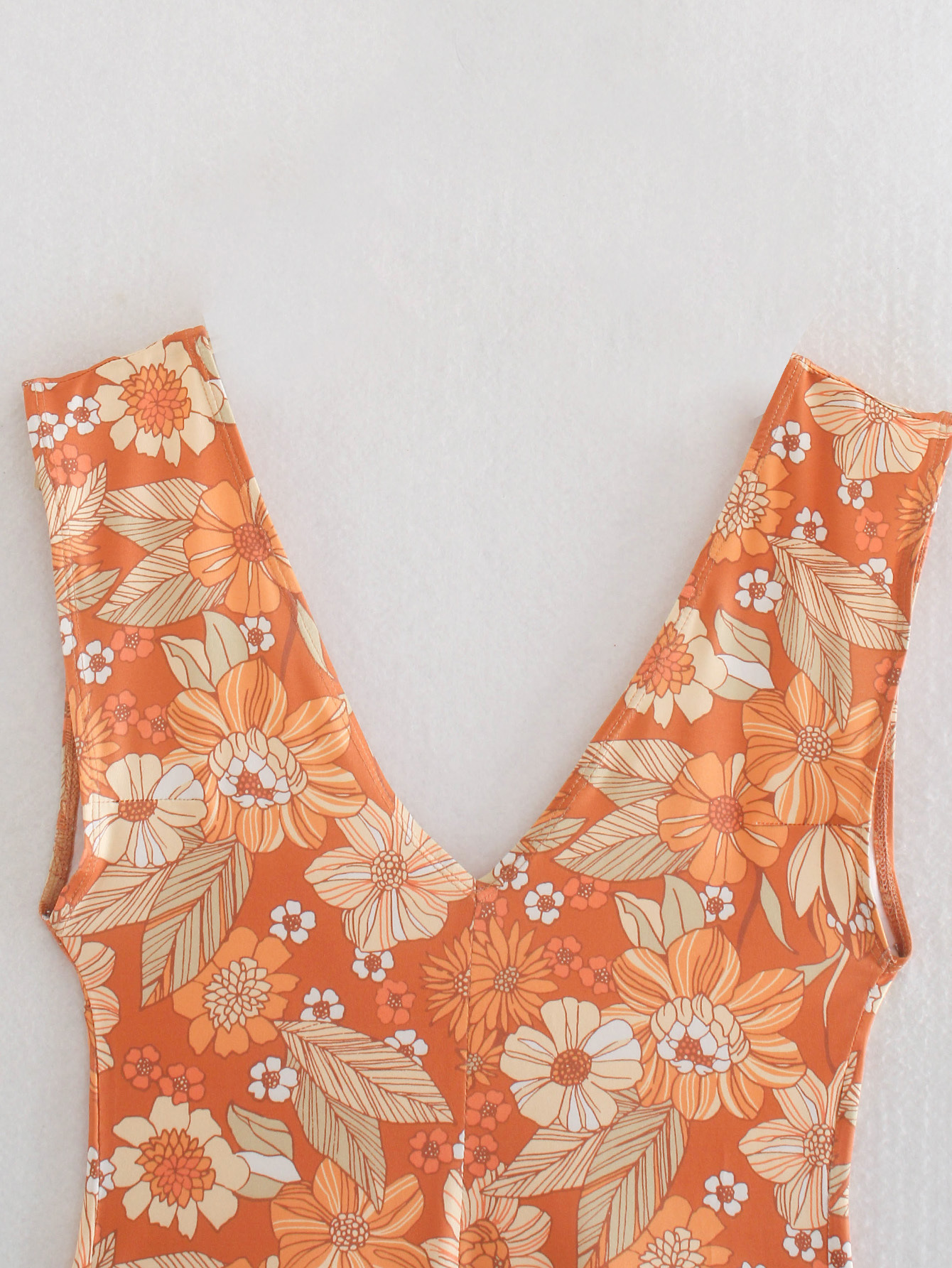 women s sling flower printing one-piece swimsuit nihaostyles clothing wholesale NSAM74255