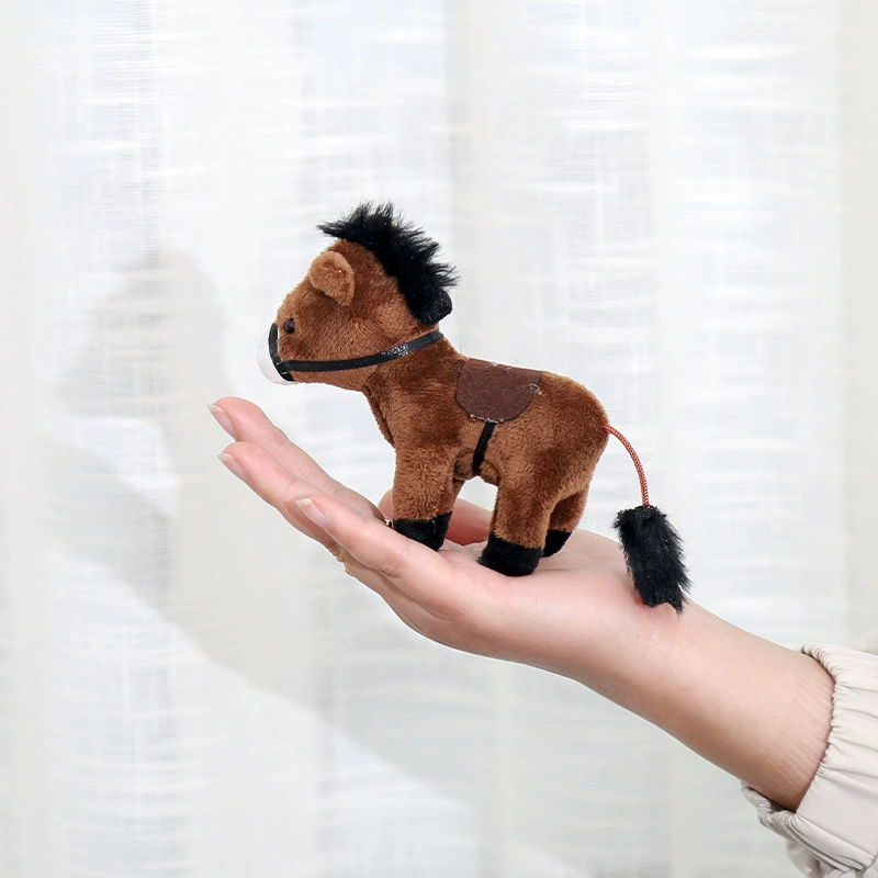 Pony, children's pendant, doll, backpack, realistic bag decoration, plush keychain, Birthday gift