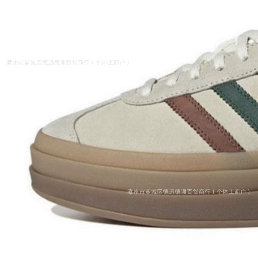Подлинные оригинальные кожаные туфли Gazelle Adidas низкого кроя, массивная подошва, кроссовки, стиль змеи года, тренировочные кроссовки AD