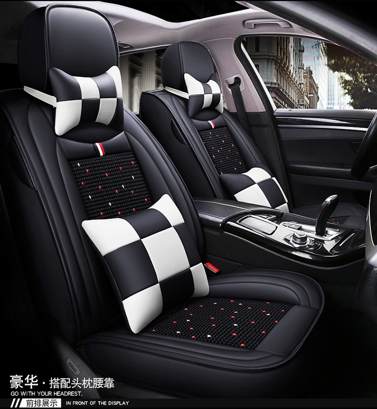 Cross-Border Foreign Trade All-Season Universal 23 New Models Full Coverage Car Interior Five-Piece Set Internet Celebrity Goddess Style Special Seat Cover for Summer