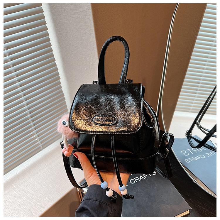 Stylish Pleated Women's Mini Backpack Japanese Korean Style Bag_voghion.com