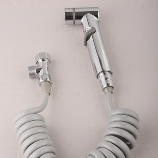 Bathroom Angle Valve Toilet Companion Flush Spray Gun Three-Way Connector Household Shower Booster High-Pressure Cleaning Nozzle