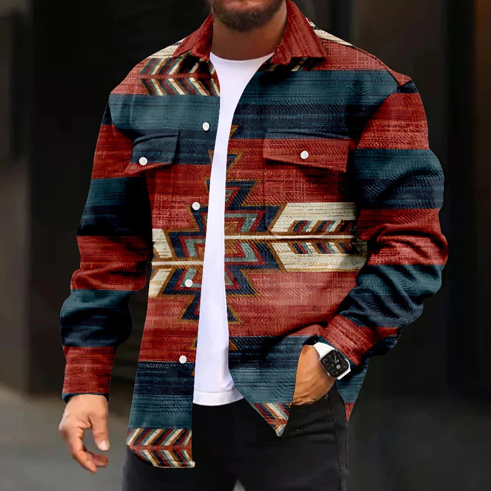 Chaqueta de manga larga con solapa al estilo del puerto de la calle principal para hombres Chaqueta de temperamento de moda de todo fósforo de tendencia de primavera y otoño MD05