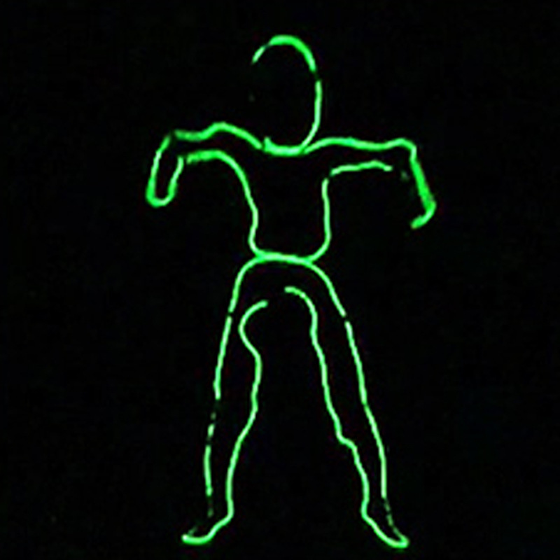 Ropa Luminosa EL, Ropa LED Brillante, Accesorios para Espectáculos de Baile Eléctrico, Fiesta Disco, Hombre de Papel Fluorescente