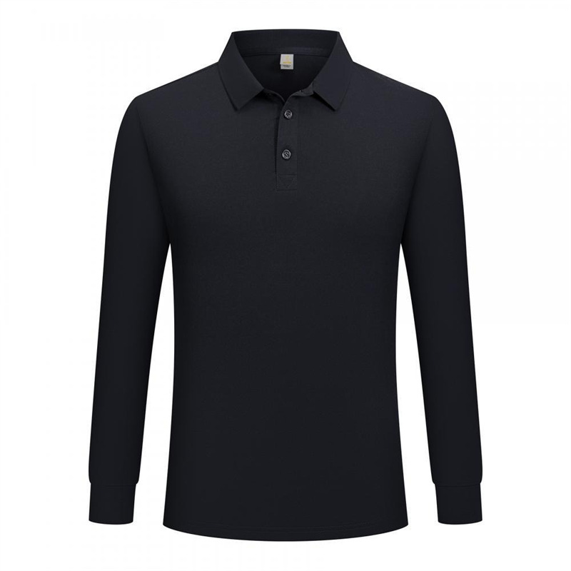 Primavera y otoño transfronterizos polo, ropa de trabajo de manga larga, logotipo impreso personalizado, camiseta de bordado, camiseta de comercio exterior, camiseta de publicidad para hombres y mujeres
