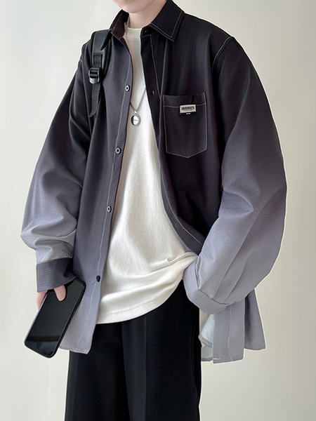 Retro demi-season design shirt for leisure