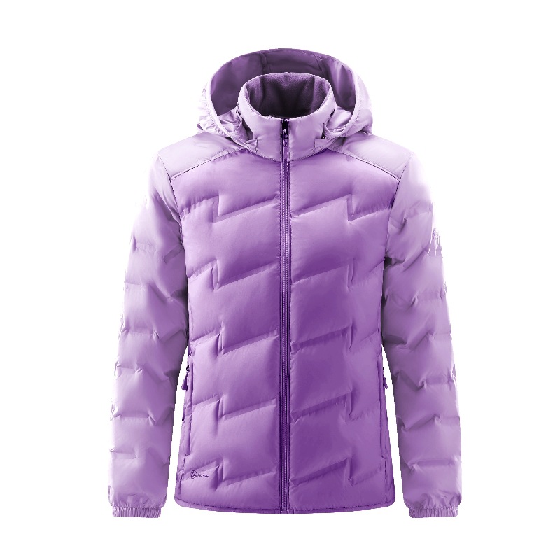 Chaqueta corta de diamante ligera y delgada, chaqueta deportiva con capuz para hombres y mujeres, chaqueta delgada para mujeres, fábrica al por mayor