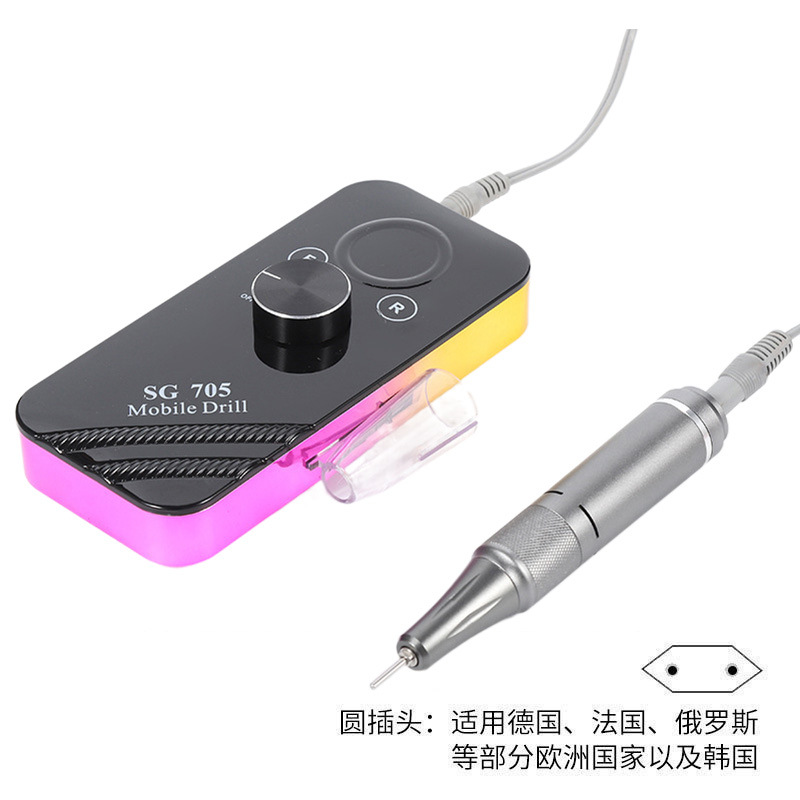 Lijadora de uñas transfronteriza, cargador, removedor de uñas portátil, piel muerta, almacenamiento de energía, lápiz de molienda, herramientas de uñas, Amazon