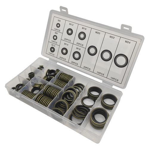 150PC skeleton oil seal, composite gasket set box, cylinder seal, automobile oil seal set