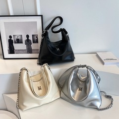 Fashionable and Simple Pure Color Bag for Women, 2023 New Model, Suitable for Various Occasions, Large Capacity Shoulder and Underarm Bag