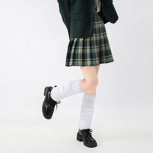 Cross-border loosesocks stockings JK socks knitted Japanese Foreign single bubble socks white generation elephant socks