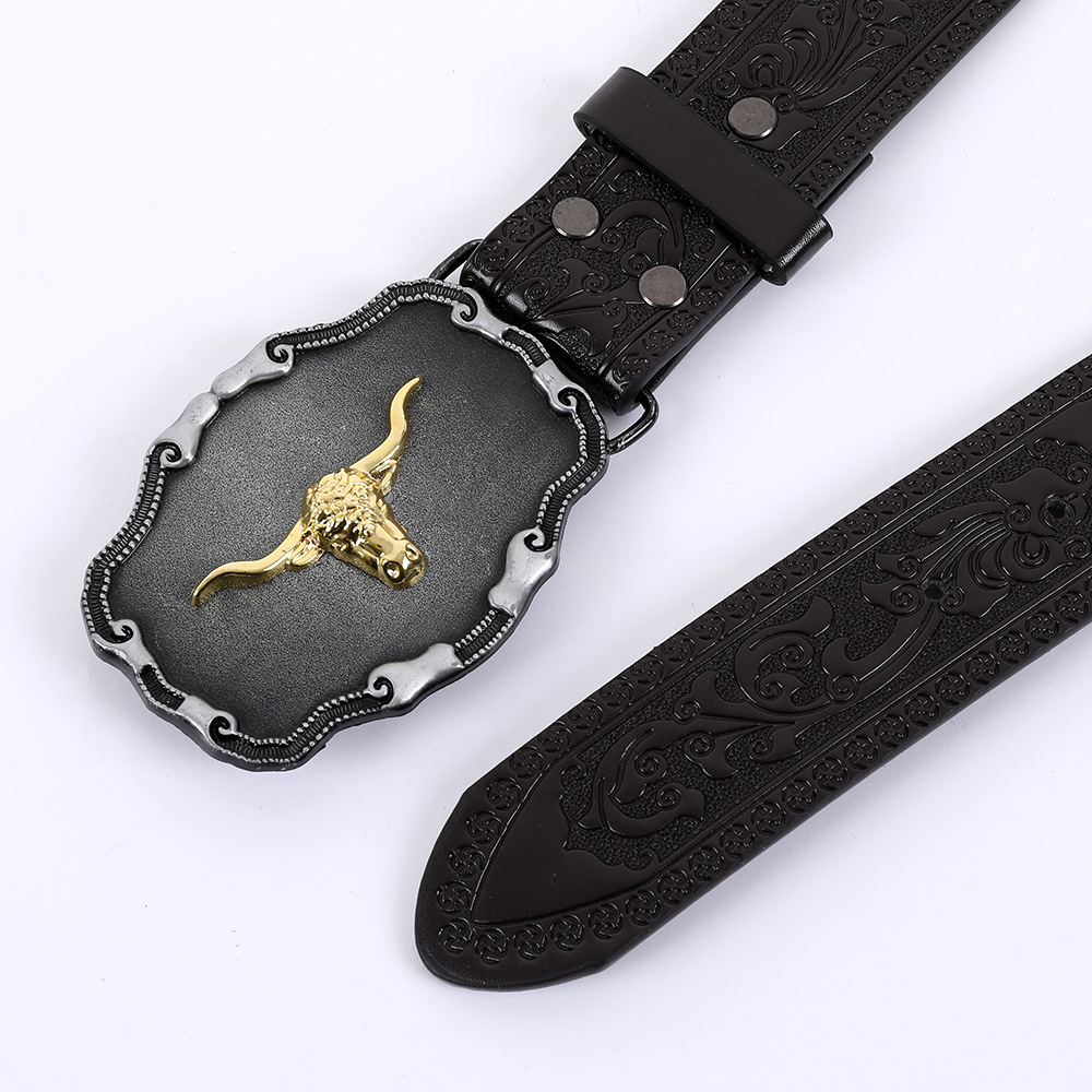 Relieve tridimensional hebilla de tendencia de hebilla de estilo múltiple para usar con accesorios de cinturón vaquero occidental personalidad cinturón de estilo retro