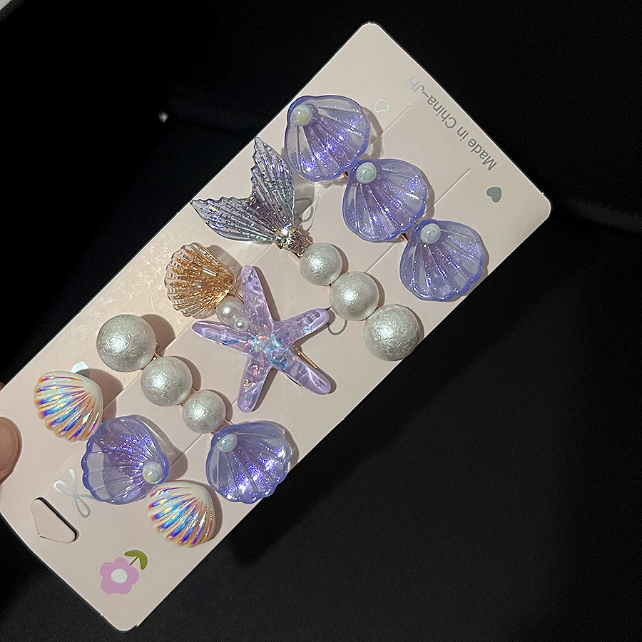 Horquilla con forma de estrella de mar, clip para el cabello con flequillo, nuevo y bonito clip para el cabello, accesorio para el cabello, clip lateral.