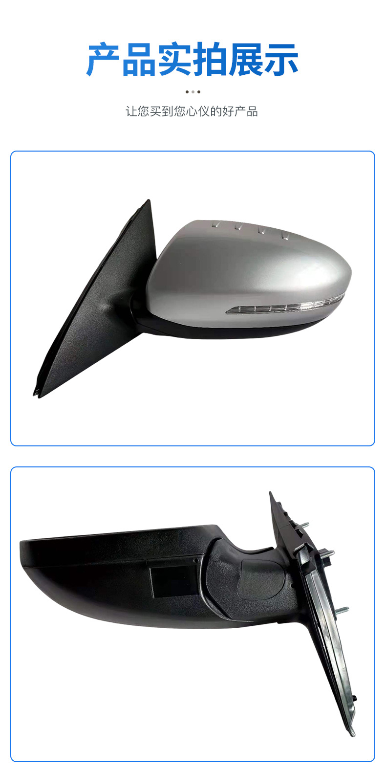 Suitable for Kia K5 Reversing Mirror Assembly 11 to 15 Models K5 with Painted Pearl White Rearview Mirror with Foldableing Reflector